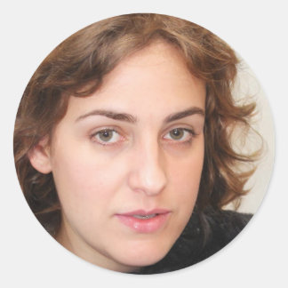 Pegatina Redonda Vivir con miedo