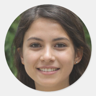 Pegatina Redonda Vivir en el momento