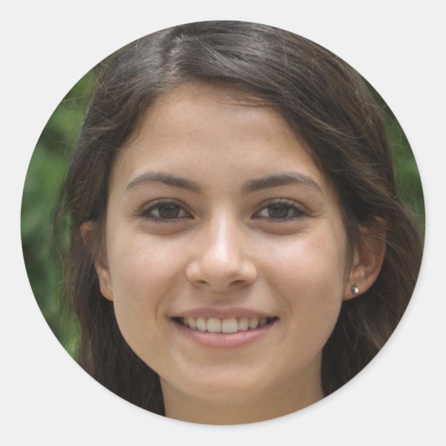 Pegatina Redonda Vivir en el momento (Anverso)