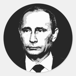 Pegatina Redonda Vlad Putin