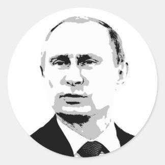 Pegatina Redonda Vladimir Putin