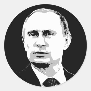Pegatina Redonda Vladimir Putin