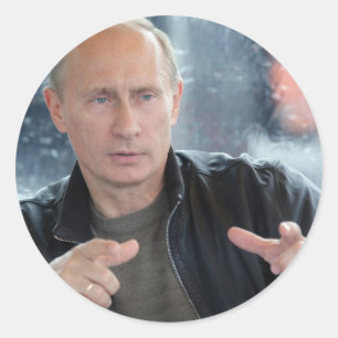 Pegatina Redonda Vladimir Putin