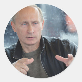 Pegatina Redonda Vladimir Putin