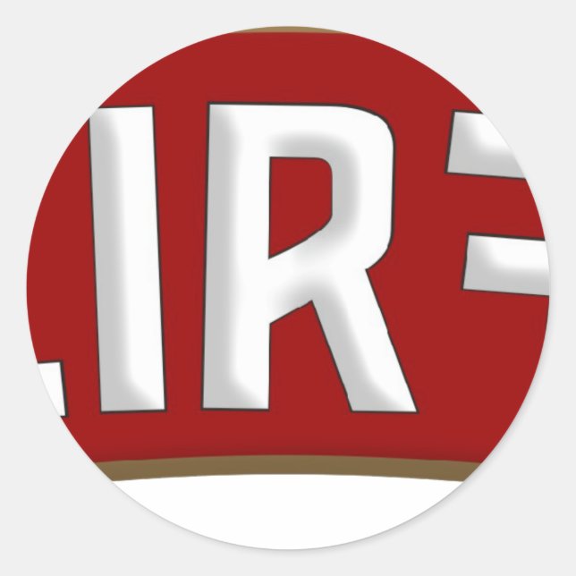 Pegatina Redonda Vodka (Anverso)