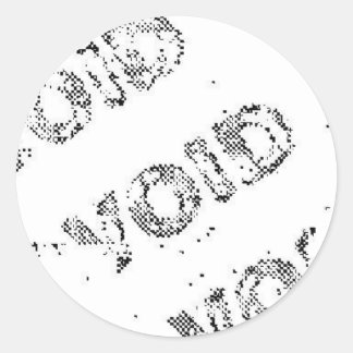 Pegatina Redonda void_static