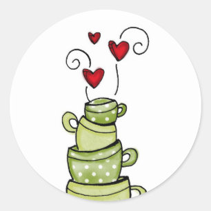 Pegatina Redonda vol25- apilado a la perfección