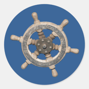 Pegatina Redonda Volante de dirección del buque