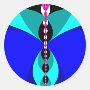 Pegatina Redonda Volar