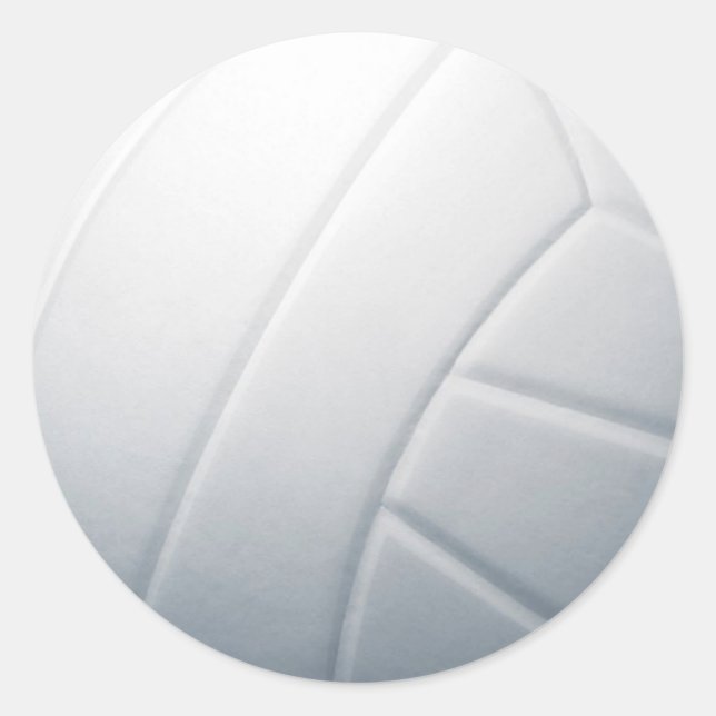 Pegatina Redonda voleibol (Anverso)