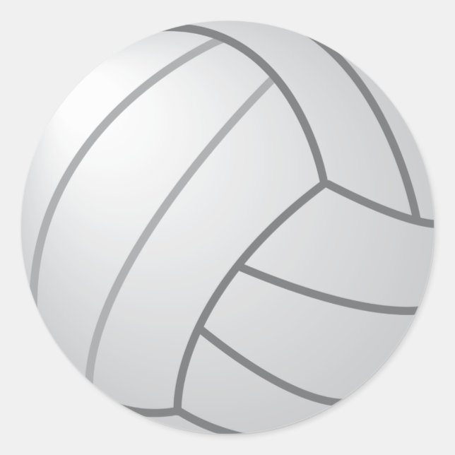 Pegatina Redonda Voleibol (Anverso)