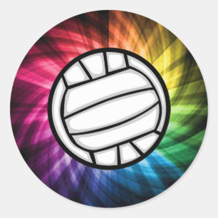 Pegatina Redonda Voleibol; Espectro