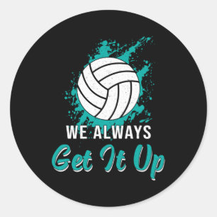 Pegatina Redonda Voleibol Siempre Lo Conseguimos
