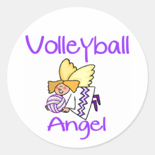 Pegatina Redonda VolleyChick VB Angel