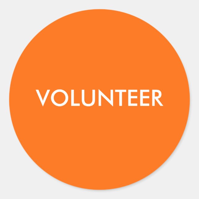PEGATINA REDONDA VOLUNTARIO (Anverso)