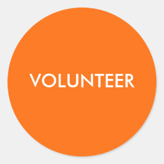 PEGATINA REDONDA VOLUNTARIO