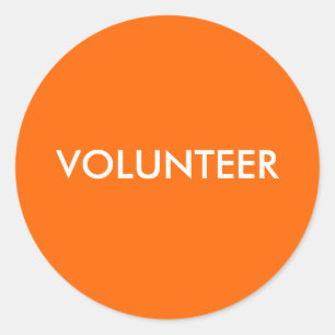 PEGATINA REDONDA VOLUNTARIO
