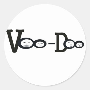 Pegatina Redonda vooDoo