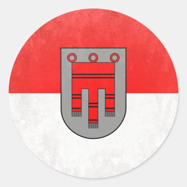 Pegatina Redonda Vorarlberg (Anverso)