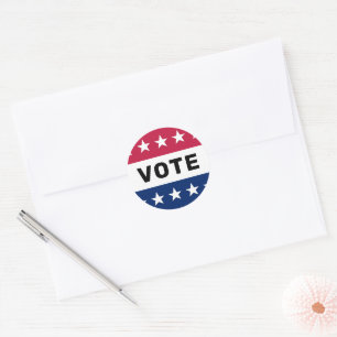 Pegatina Redonda Vota Elección Presidencial Americana 2024 Patrióti