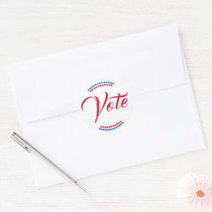 Pegatina Redonda Vota elecciones presidenciales estadounidenses 202
