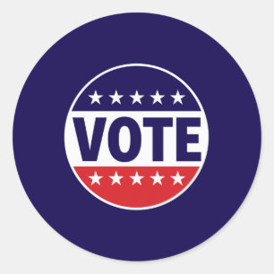 Pegatina Redonda VOTA — Haz Oír Tu Voz