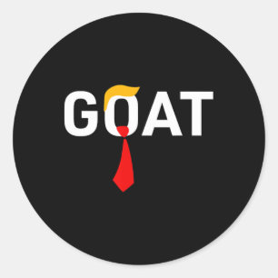 Pegatina Redonda Vota por Trump 2024 Gracioso apoyo a los republica