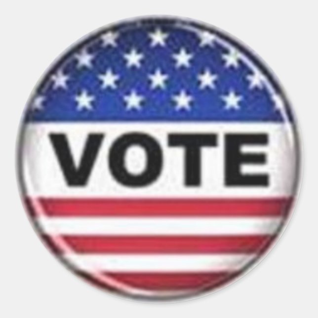 PEGATINA REDONDA VOTA POR TU CANDIDATO...... (Anverso)