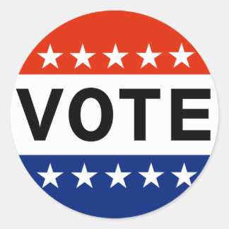Pegatina Redonda Votación