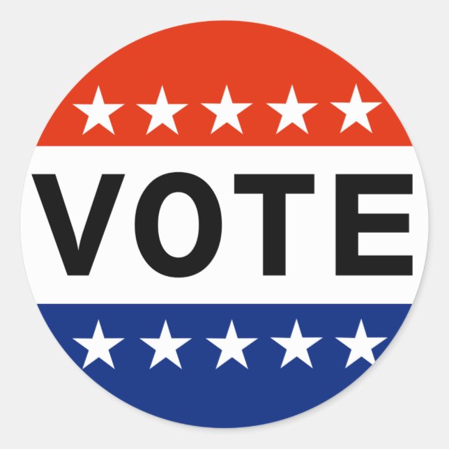Pegatina Redonda Votación (Anverso)