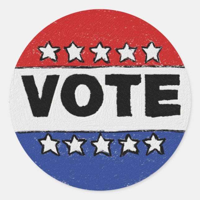 Pegatina Redonda Votación (Anverso)