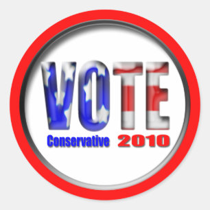 Pegatina Redonda Votación