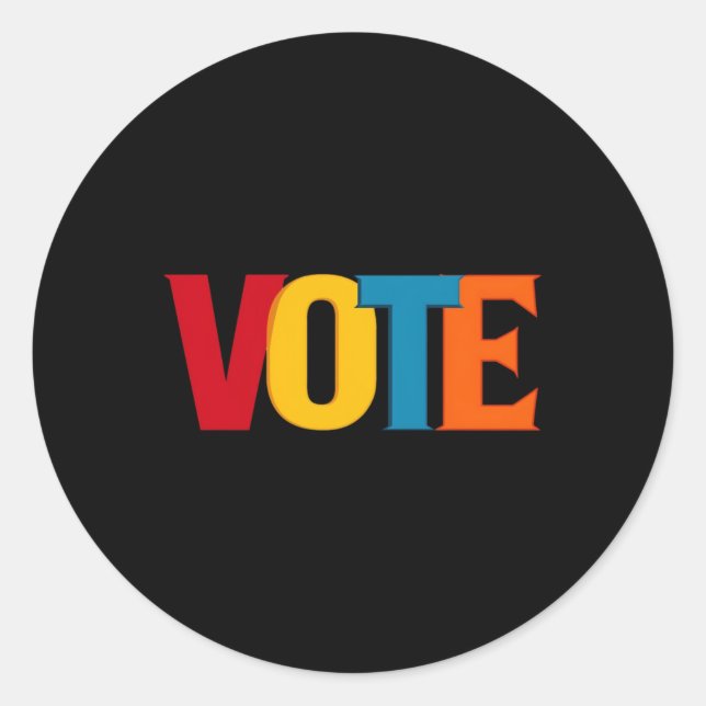 Pegatina Redonda Votación 2024 (Anverso)