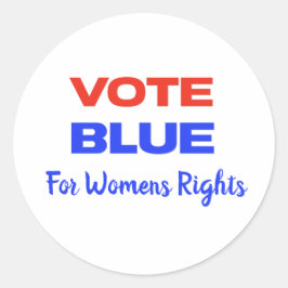 Pegatina Redonda Votación azul Votación Estados Unidos Democracia A
