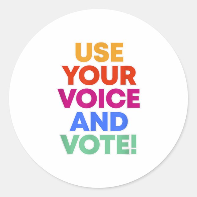 PEGATINA REDONDA VOTACIÓN EN BLM (Anverso)