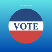 VOTAR franjas rojas blanca y azul