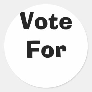 Pegatina Redonda Votar por