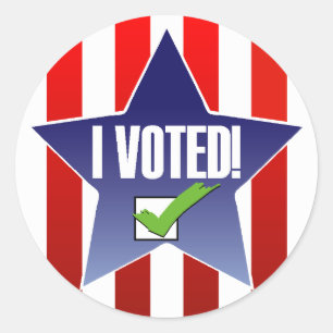 Pegatina Redonda ¡Voté!