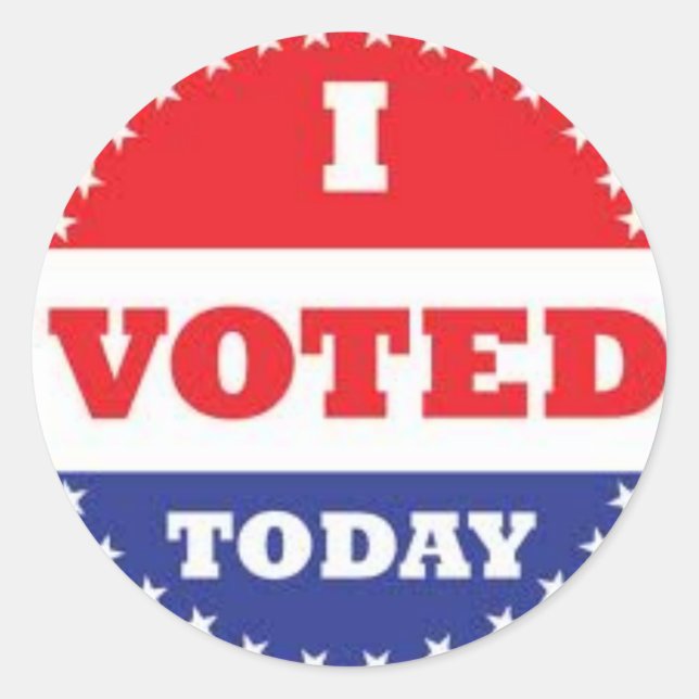 Pegatina Redonda voto (Anverso)