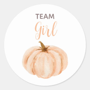 Pegatina Redonda VOTO Naranja Género revelan juego de Baby Shower