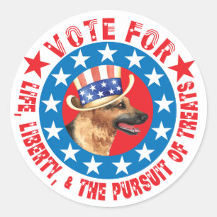 Pegatina Redonda Voto para GSD