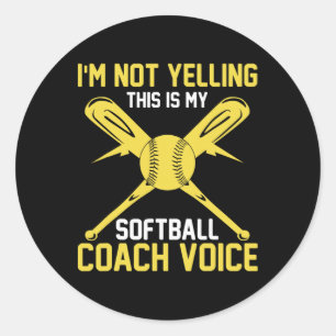 Pegatina Redonda Voz de Coaching Softll - Entrenador Instantáneo So