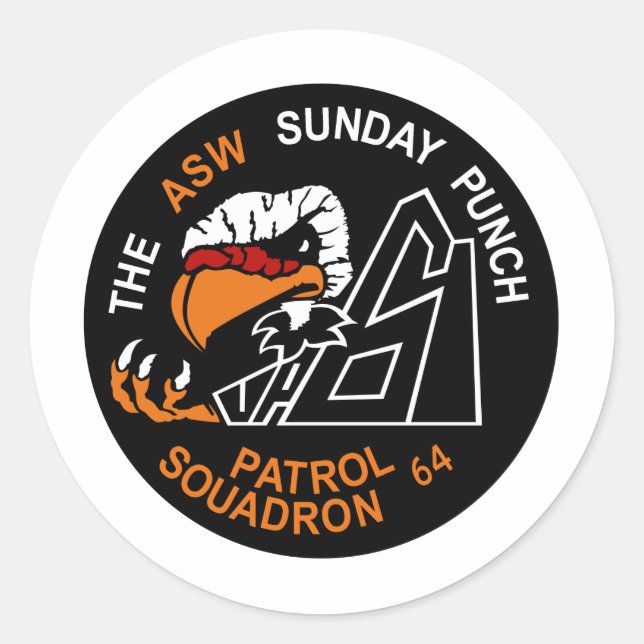 Pegatina Redonda VP-64 Cóndores (Anverso)