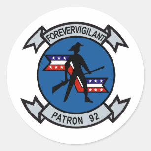 Pegatina Redonda VP-92 Minutemen