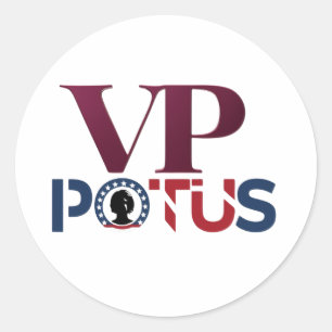 Pegatina Redonda VP de POTUS