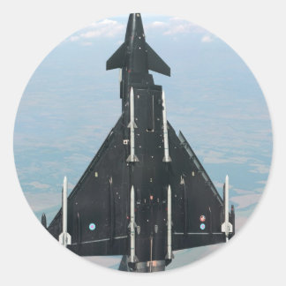 PEGATINA REDONDA VUELO VERTICAL