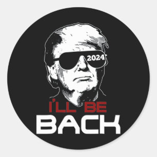 Pegatina Redonda Vuelve Trump 2024