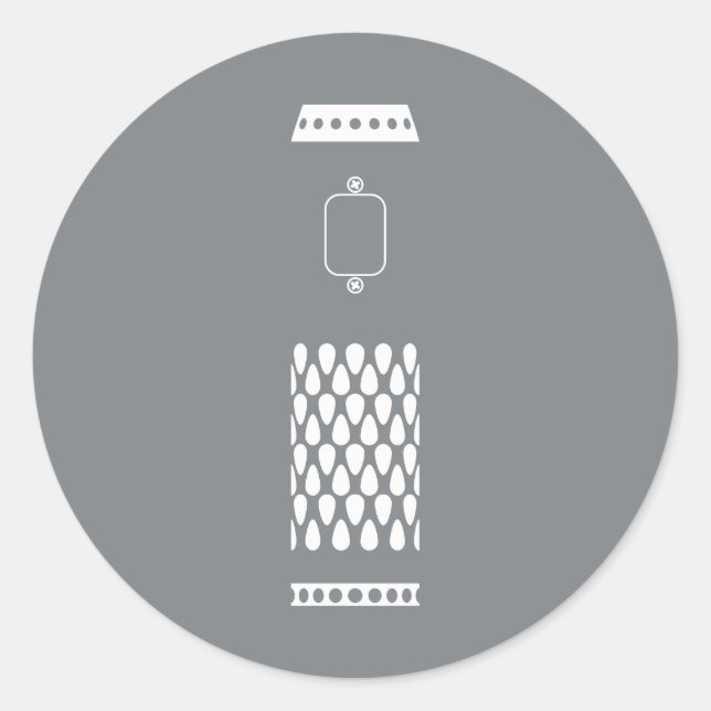 Pegatina Redonda VV Like a Pro (Anverso)