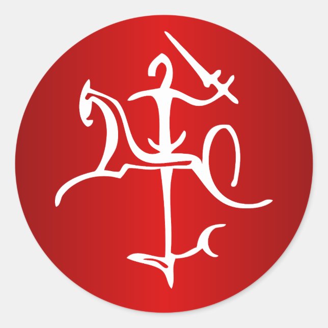 Pegatina Redonda Vytis Lietuva (Anverso)