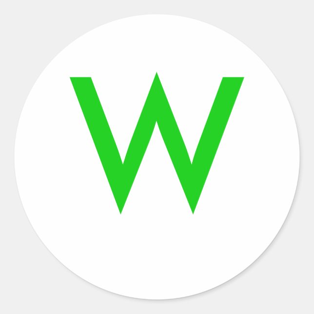 PEGATINA REDONDA W (Anverso)